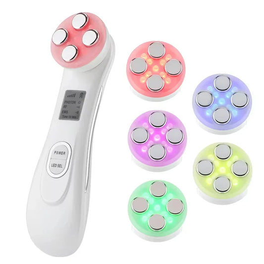 Mini Led Rejuvenation Wand Rechargeable Face Vibration White-1