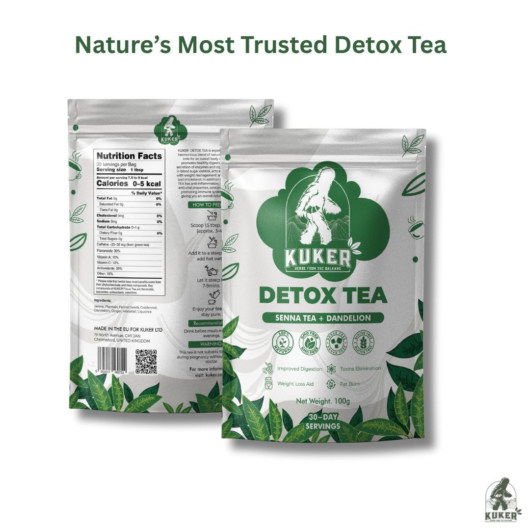 KUKER® Detox Tea 100g Loose Leaf | Weight Loss Tea for Natural Digestion & Cleanse Support-2