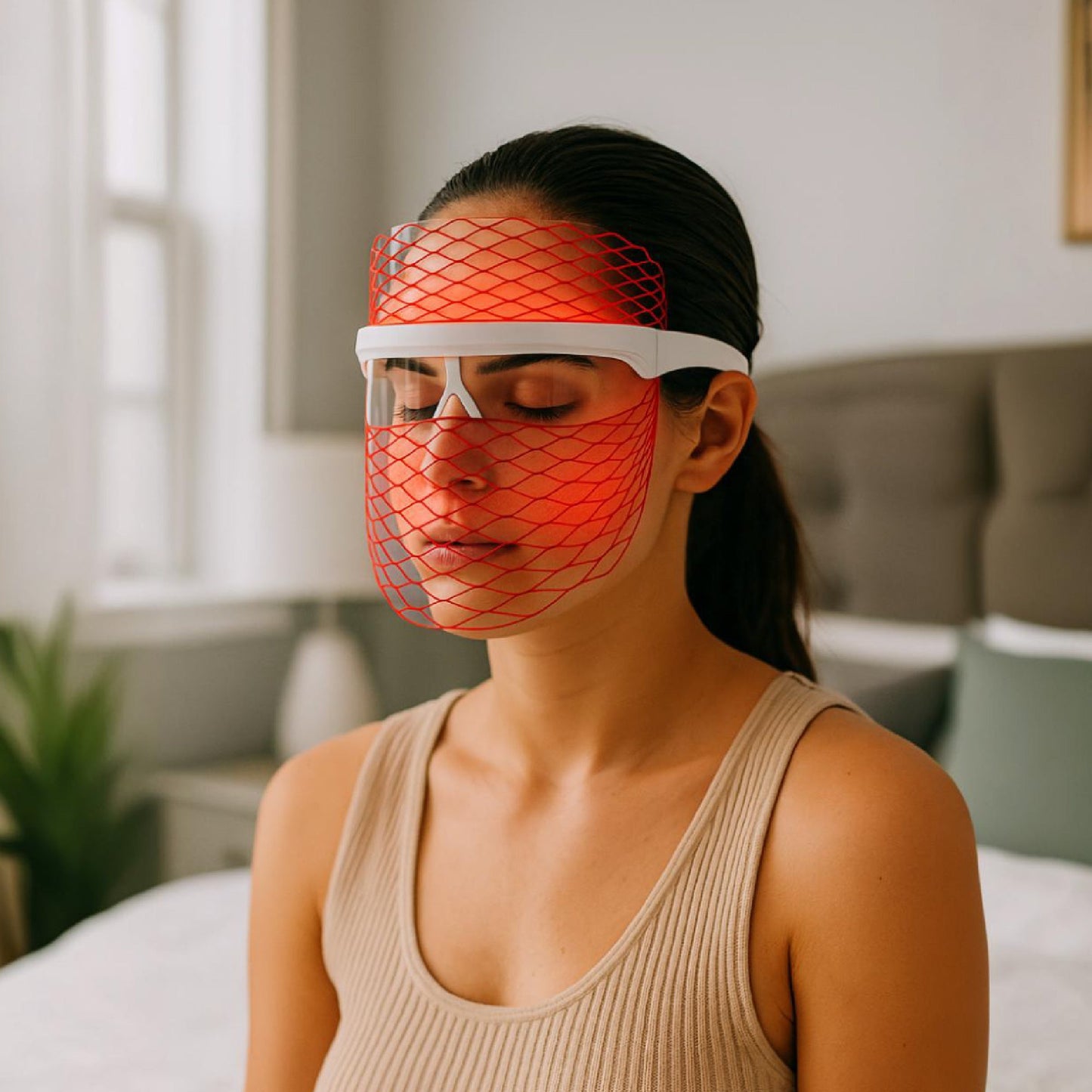 LED Light Therapy Face Mask & Sculpting Wand-4