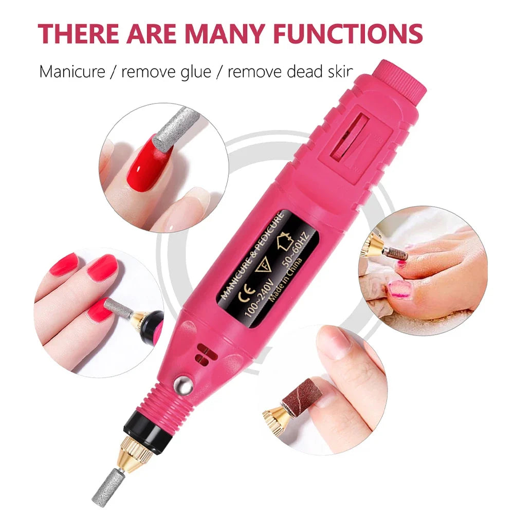 LULAA Electric Nail Drill Machine Set-3