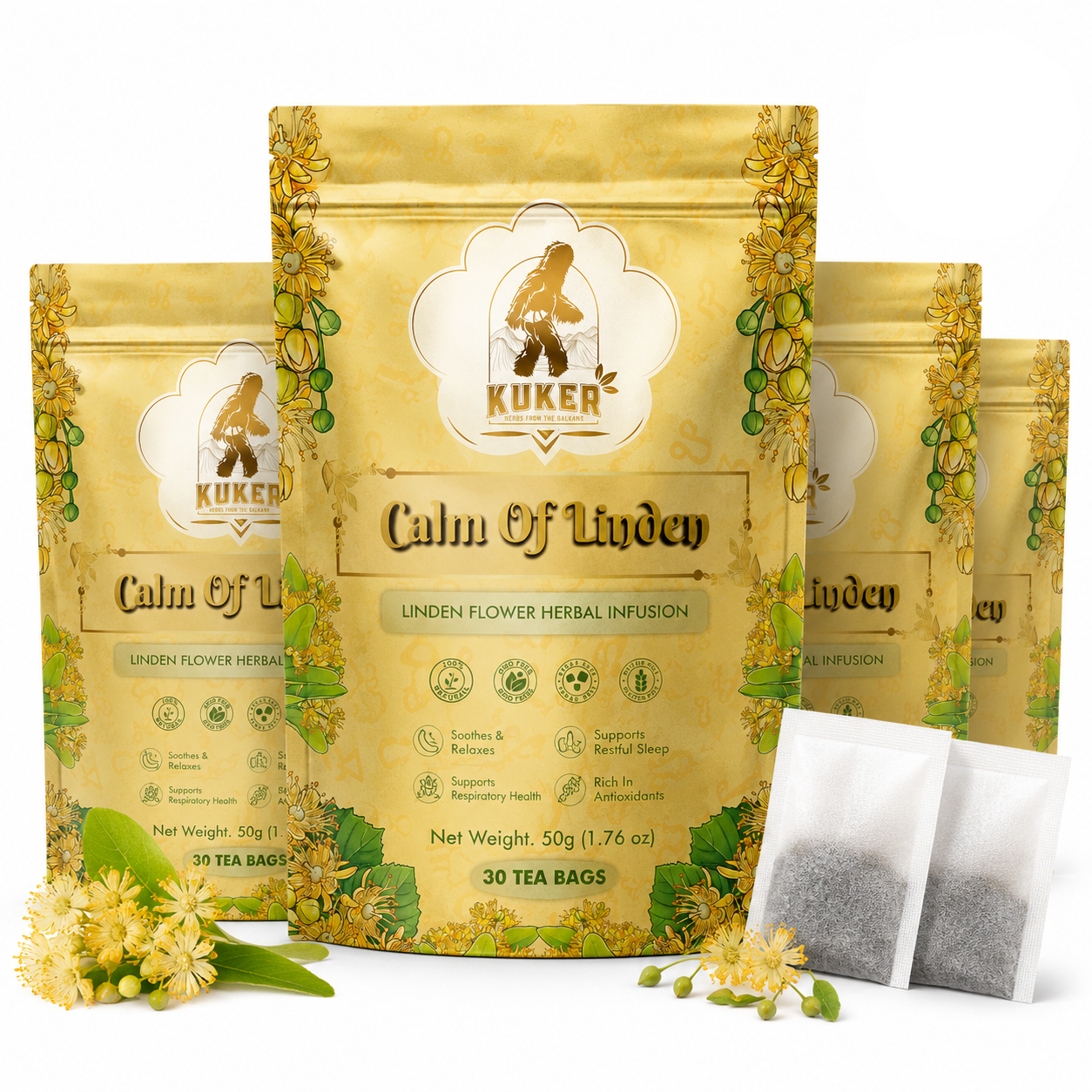 KUKER® Calm Of Linden Tea |  30 Tea Bags-1