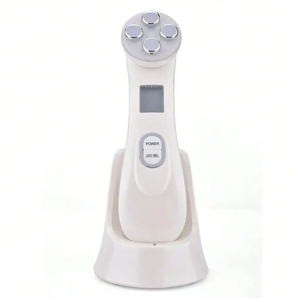Mini Led Rejuvenation Wand Rechargeable Face Vibration White-0