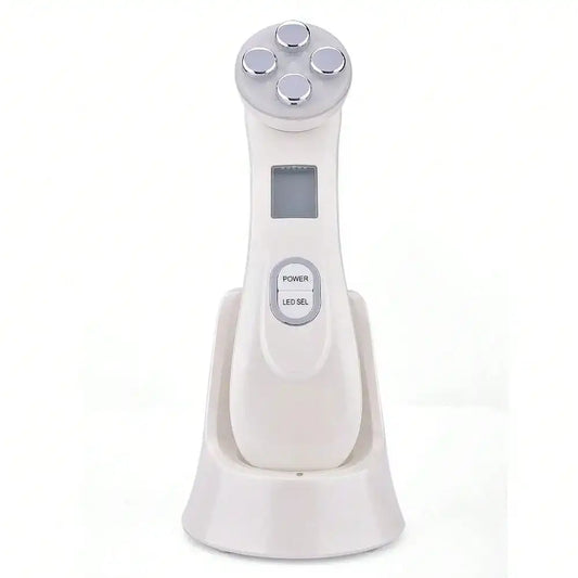 Mini Led Rejuvenation Wand Rechargeable Face Vibration White-0