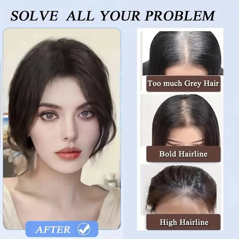 Natural Human Hair Clip In Bangs Extensions-4