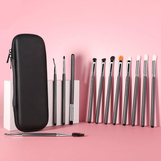Premium 12-Piece Eye Makeup Brush Collection for Stunning Looks-0