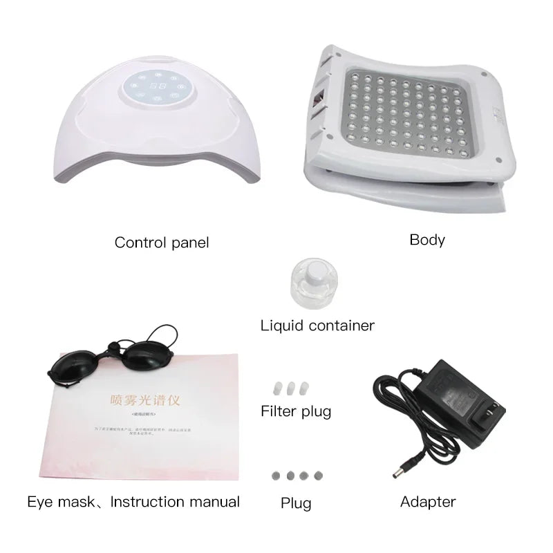 Upgraded 7-Color LED Photon Nano Spray - Moisturizing Face Spa-4